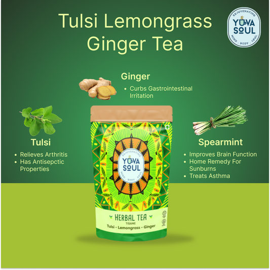 Tulsi Lemongrass Ginger Loose Leaves Tea
