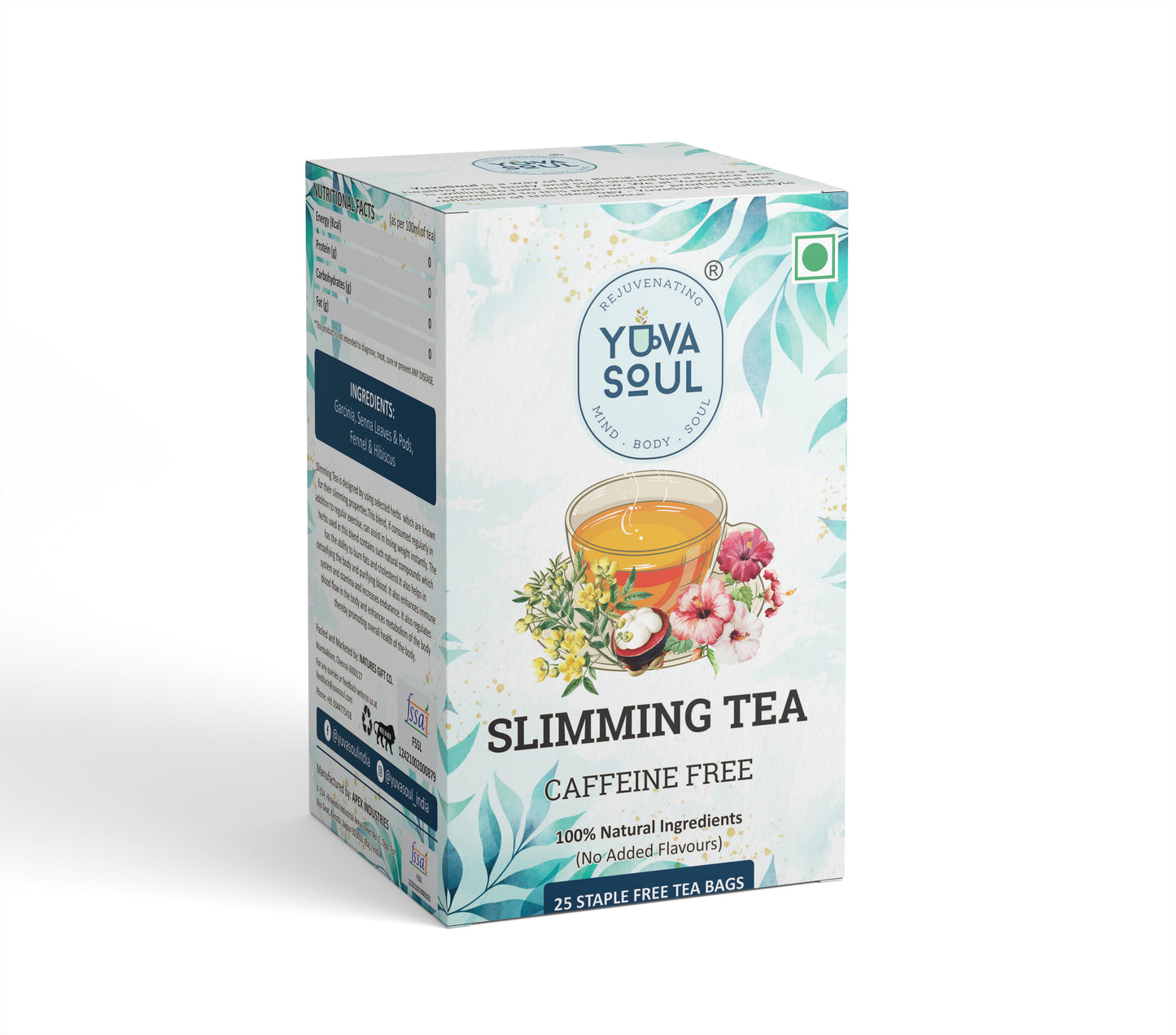 Destress Tea  & Slimming Tea Combo 25 Tea Bags each